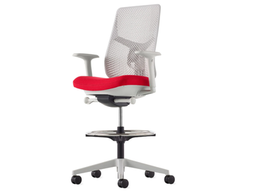 VERUS - Height-adjustable resin office stool with footrest by Herman Miller - view 2